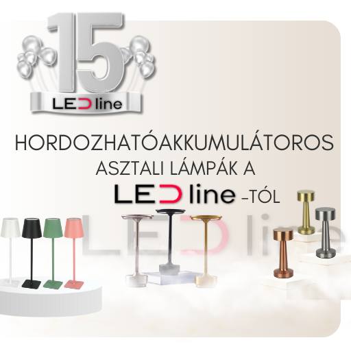 LEDLine - Hordozható akkumulátoros asztali lámpák 